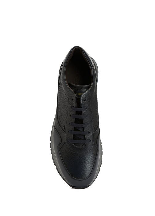 Lacivert Erkek Deri Sneaker - Görsel 5