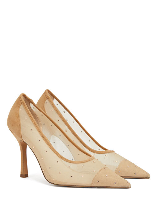 Kum Taşlı Topuklu Ayakkabı - Görsel 3