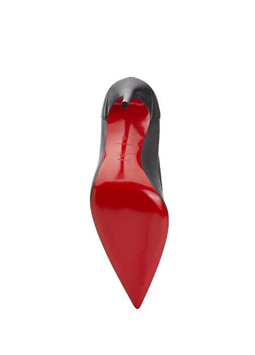 Sporty Kate Lacivert Deri Stiletto - Görsel 6