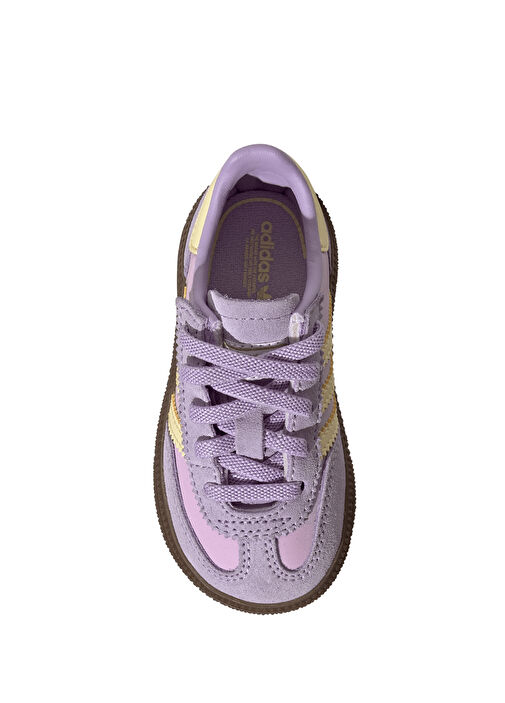 Handball Spezial Lila Çocuk Deri Sneaker - Görsel 4