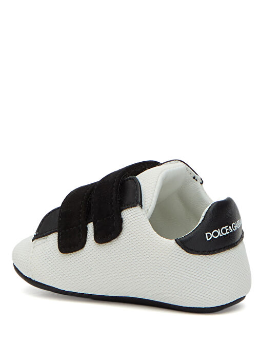 Beyaz Siyah Erkek Bebek Sneaker - Görsel 4