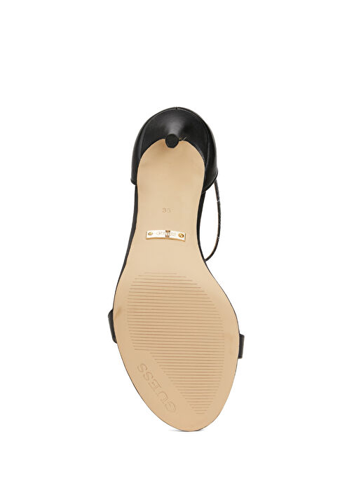 Kabail Siyah Kadın Deri Sandalet - Görsel 6