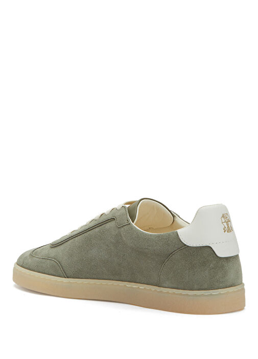 Brunello Cucinelli Yeşil Brunello Cucinelli Süet Erkek Sneaker