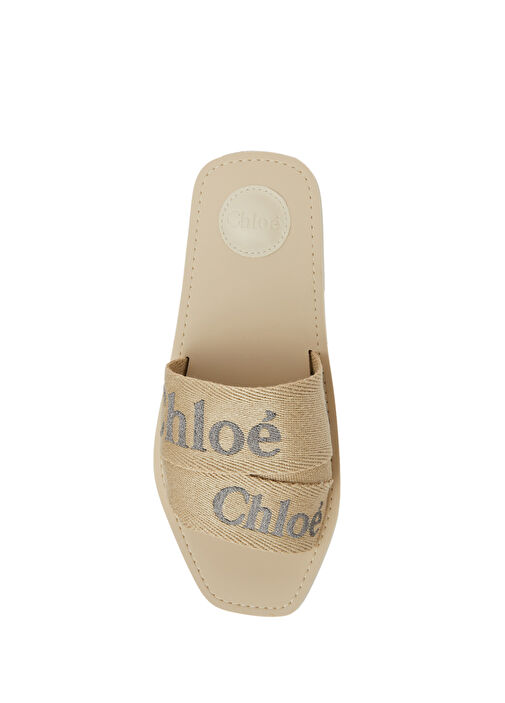 Woody Bej Kadın Keten Terlik - Görsel 10