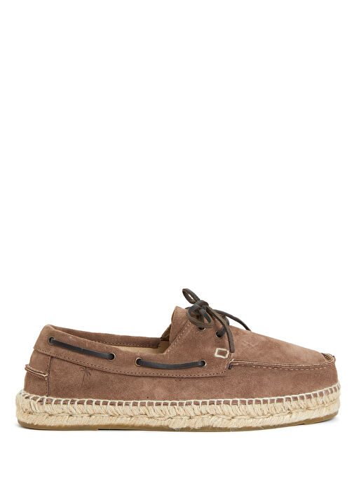 Hamptons Kahverengi Erkek Deri Espadril - Görsel 7