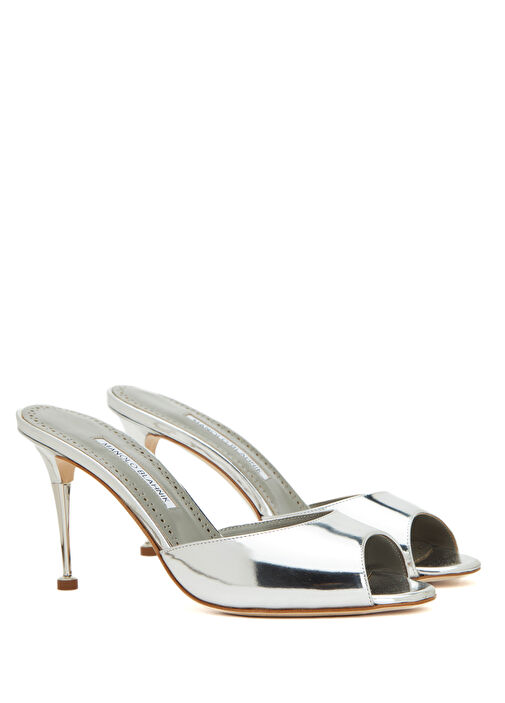 Astucla Silver Kadın Deri Terlik - Görsel 3