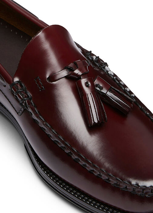 Bordo Erkek Deri Loafer - Görsel 7