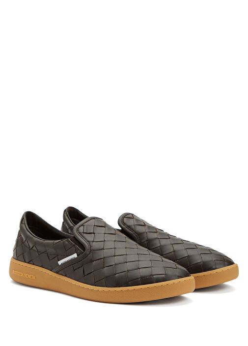 Sawyer Koyu Kahverengi Erkek Deri Sneaker - Görsel 3