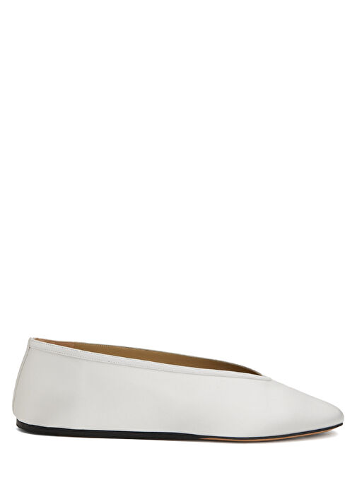 Luna Beyaz Deri Babet - Görsel 2