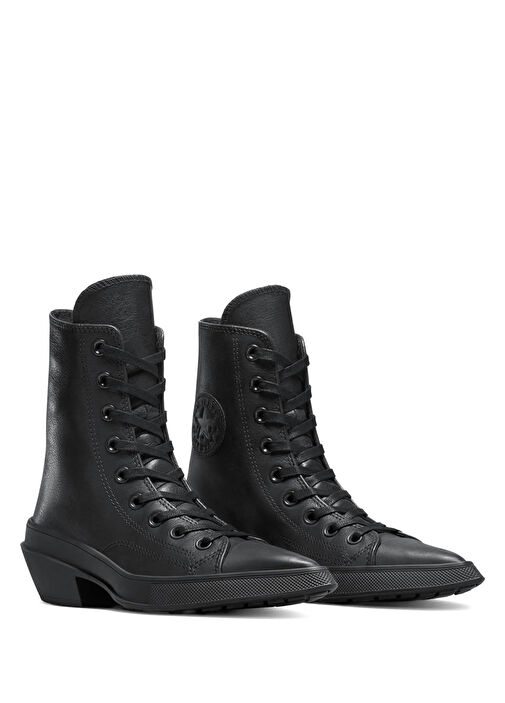 Chuck 70 De Luxe Siyah Kadın Deri Bot - Görsel 7