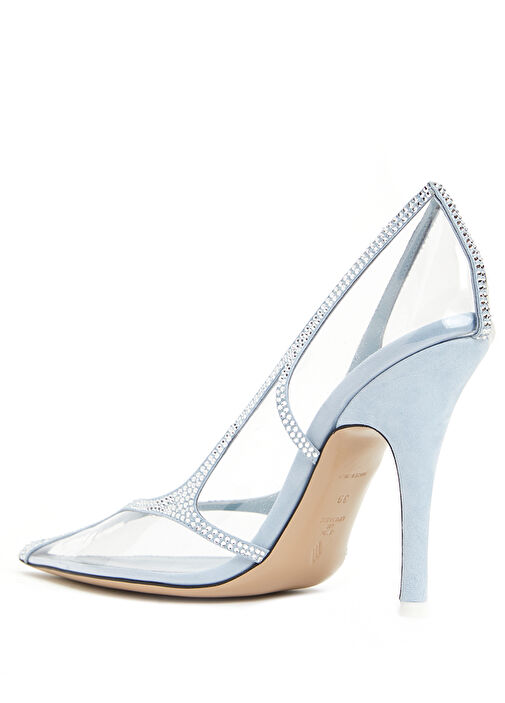 Venus Açık Mavi Deri Topuklu Ayakkabı - Görsel 4