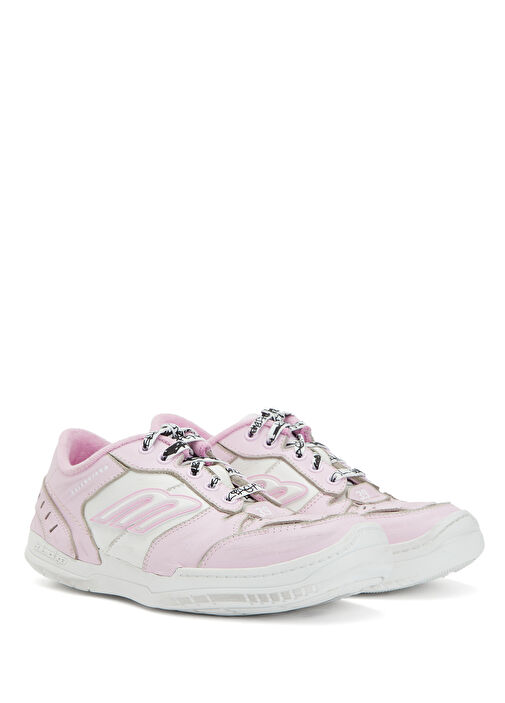 Balenciaga Balenciaga Hamptons Medium Worn-Out Pembe Beyaz Deri Sneaker | Beymen Pembe Beyaz - 3. görsel