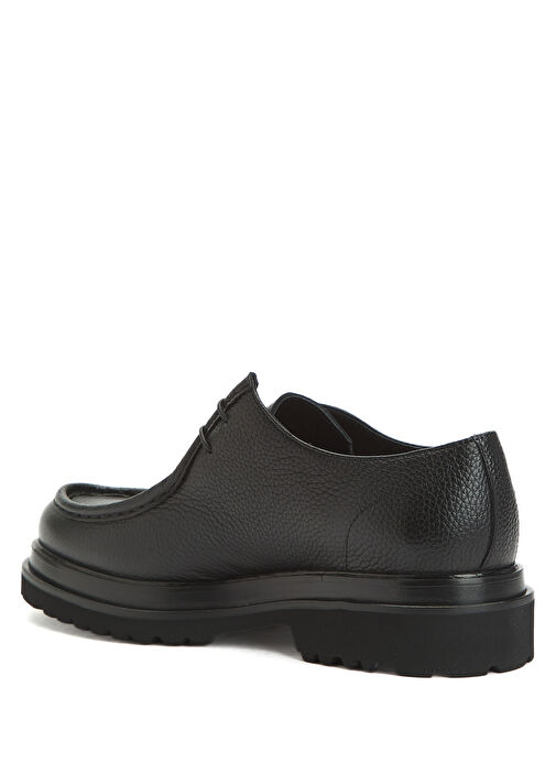 Siyah Erkek Deri Apron Ayakkabı - Görsel 4