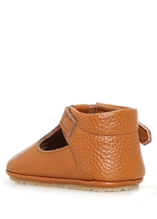 Violet Taba El Yapımı Unisex Bebek Deri Ayakkabı - Görsel 3