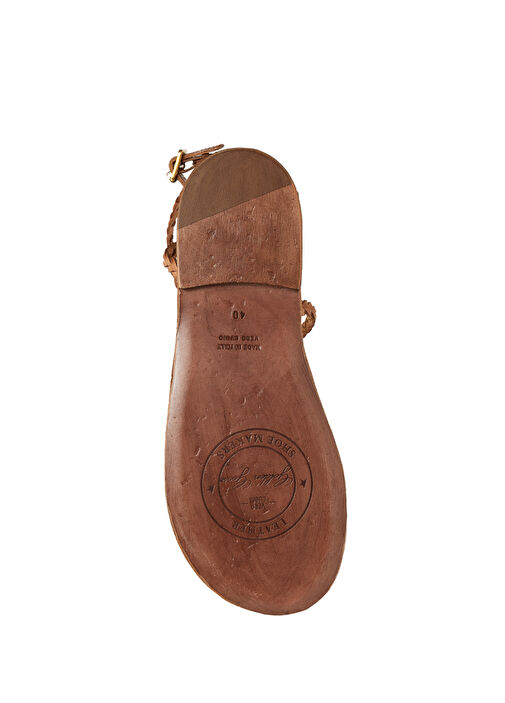 Penelope Taba Kadın Deri Terlik - Görsel 6