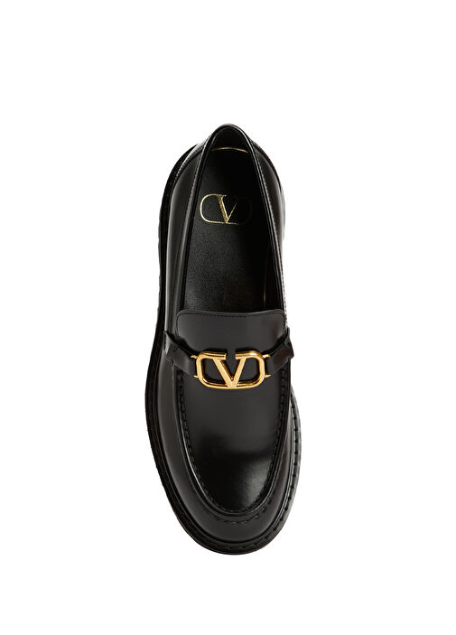 Siyah Kadın Deri Loafer - Görsel 5