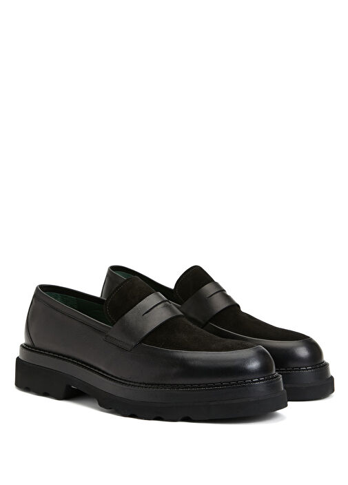 Siyah Erkek Deri Loafer - Görsel 3