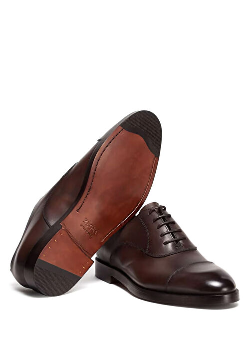 Kahverengi Erkek Deri Ayakkabı - Görsel 5