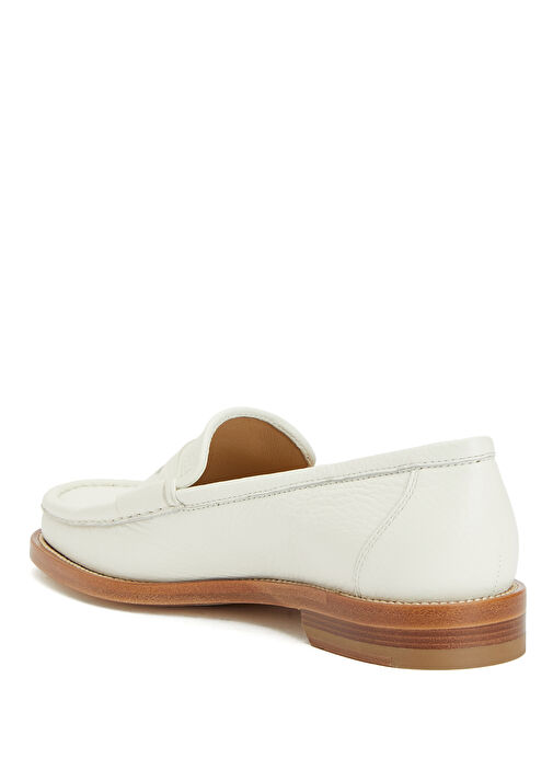 Pierre Krem Kadın Deri Loafer - Görsel 4