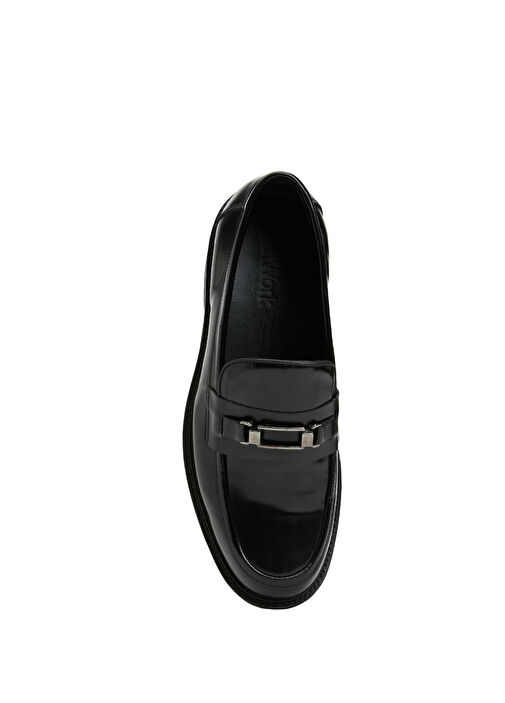 Siyah Erkek Deri Loafer - Görsel 11