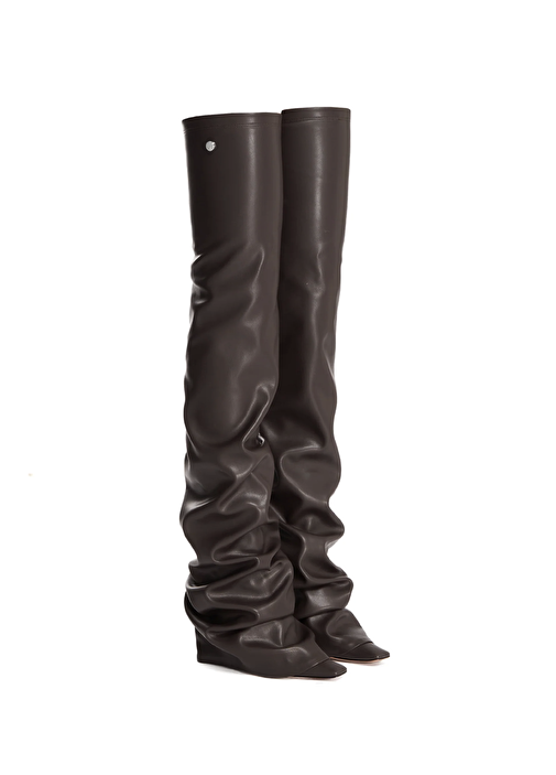 Robin Over The Knee Kahverengi Kadın Çizme - Görsel 3