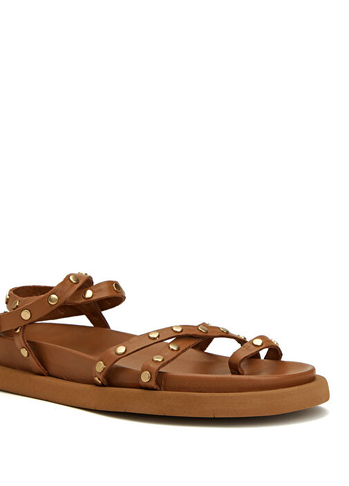 Taba Kadın Süet Sandalet - Görsel 7