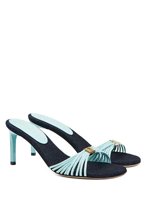 Mavi Kadın Deri Terlik - Görsel 3