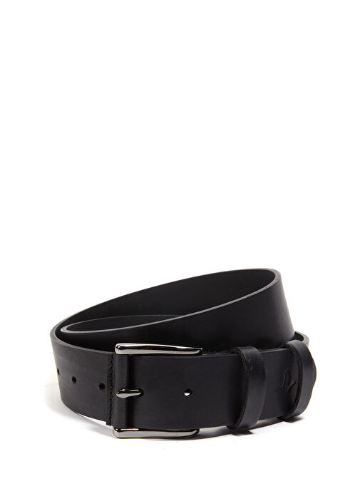 Siyah Kalın Erkek Deri Kemer