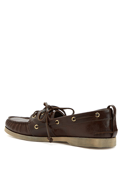 Kahverengi Erkek Deri Loafer - Görsel 4