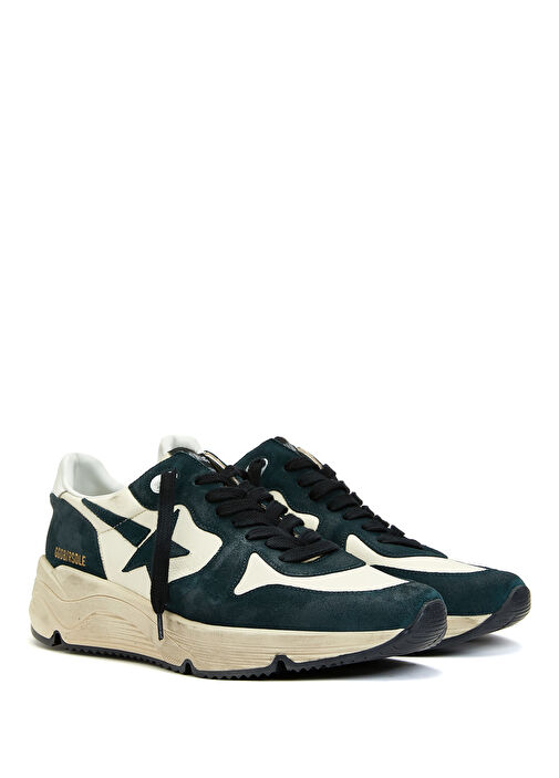 Marathon Koyu Yeşil Erkek Deri Sneaker - Görsel 3