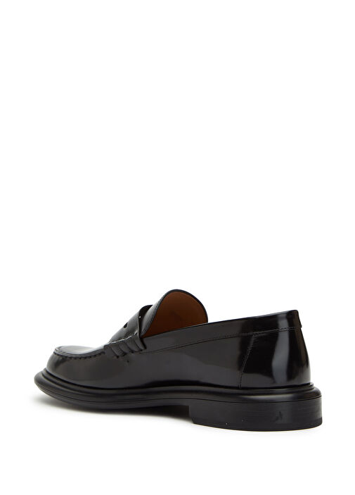 Gent Siyah Bantlı Kadın Deri Loafer - Görsel 4