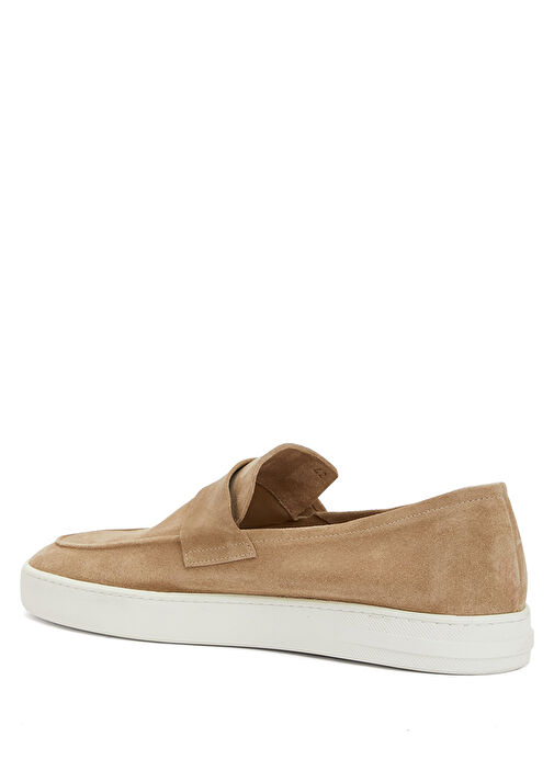 Bej Erkek Deri Spor Loafer - Görsel 4