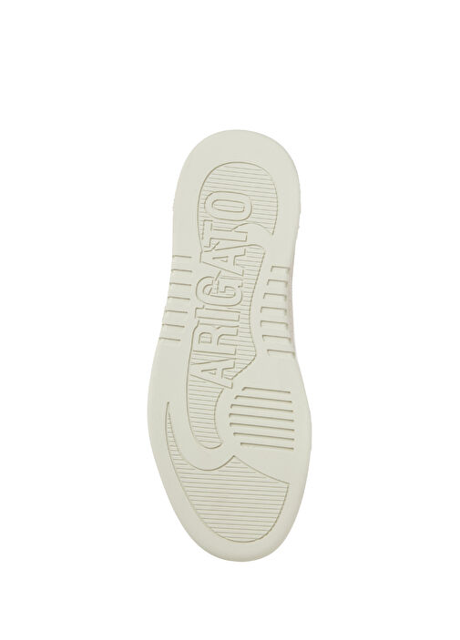 Beyaz Bordo Kadın Deri Sneaker - Görsel 6