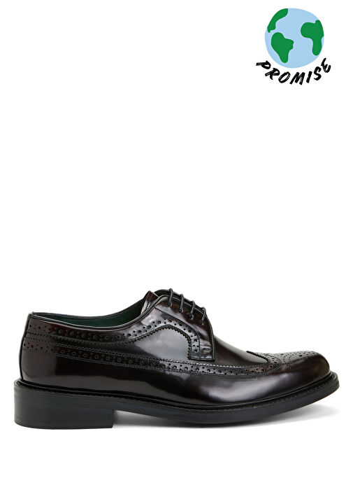 Bordo Zımbalı Erkek Deri Ayakkabı - Görsel 2