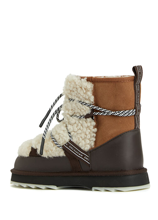 Blurred Teddy Taba Kadın Deri Bot - Görsel 4