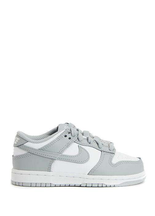 Dunk Low Beyaz Unisex Çocuk Deri Sneaker - Görsel 2