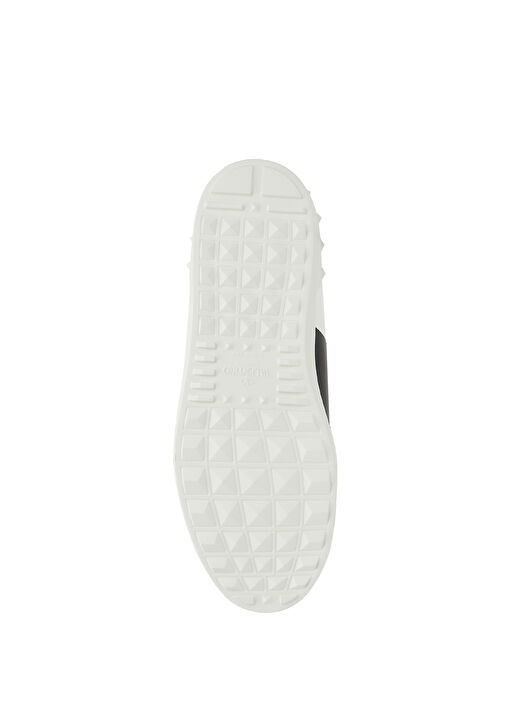 Open Siyah Beyaz Erkek Deri Sneaker - Görsel 6