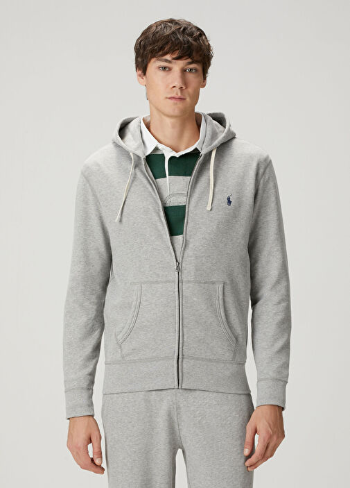 Polo Ralph Lauren ライトグレー ジャケット Polo Ralph Lauren Gri Erkek Gri Kapüşonlu Sweatshirt 1777096 | Beymen