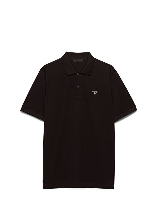 トップス PRADA Rubber Logo s/s Polo Shirt PRADA RUBBER PATCH LOGO POLO SHIRT