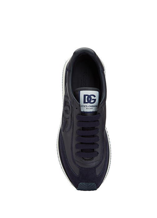 Lacivert Erkek Deri Sneaker - Görsel 5