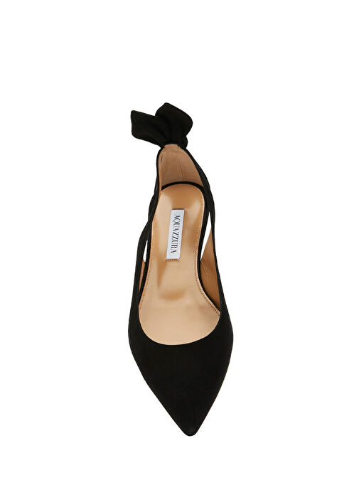 Bow Tie Siyah Deri Babet - Görsel 5