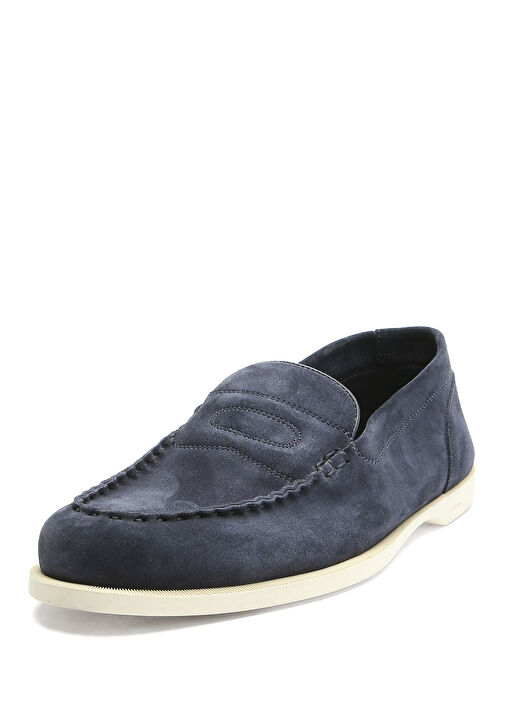 John Lobb Lacivert John Lobb Deri Erkek Loafer