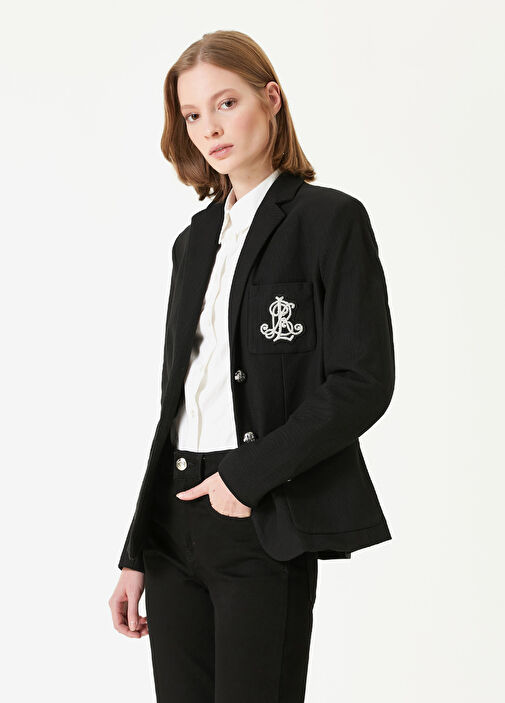 Lauren Ralph Lauren Siyah Kad n Siyah Logolu Blazer 1525258 Beymen