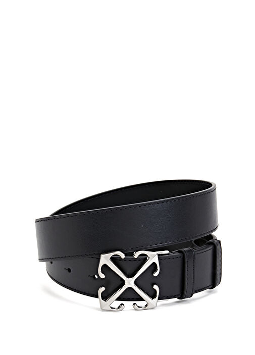 Black Men's Leather Belt