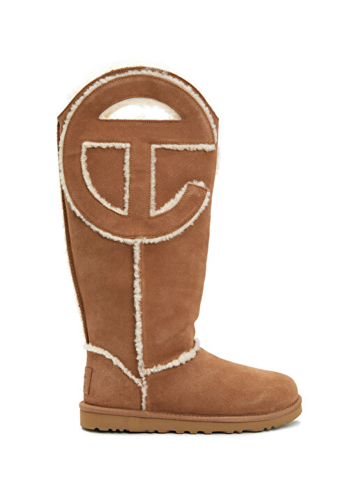 X Telfar Logo Taba Kadın Deri Bot - Görsel 2