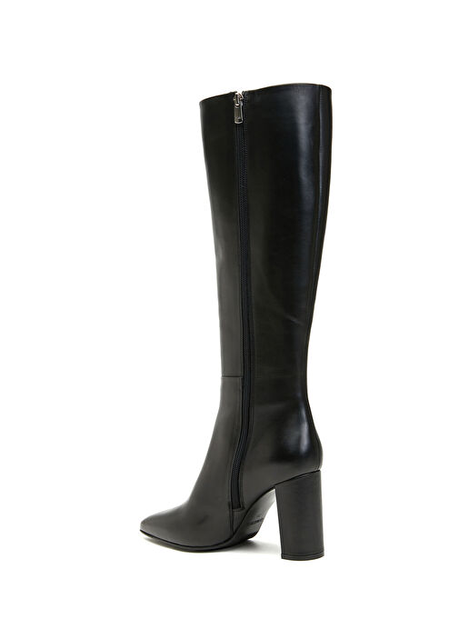 Siyah Kadın Deri Çizme - Görsel 4