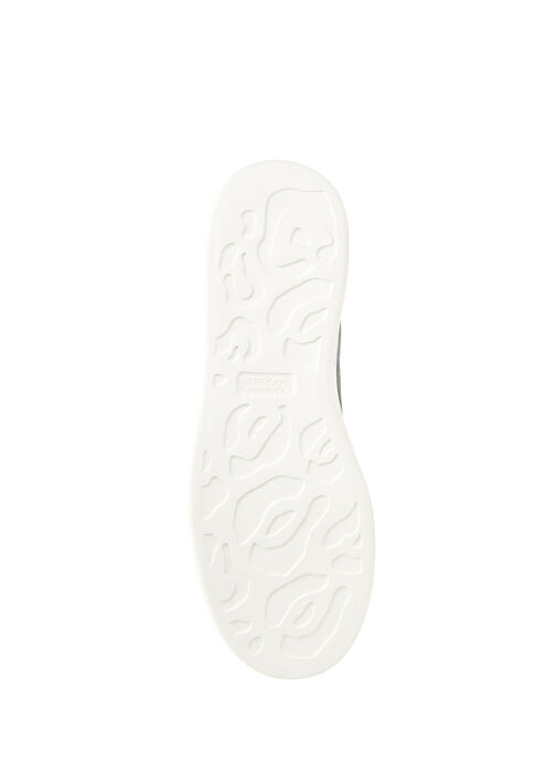 Oversized Retro Gri Erkek Deri Sneaker - Görsel 6