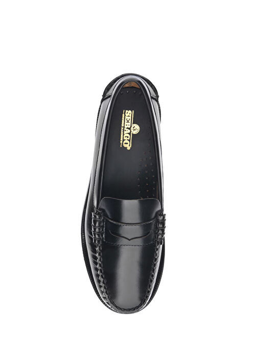 Classic Dan Siyah Kadın Deri Loafer - Görsel 3