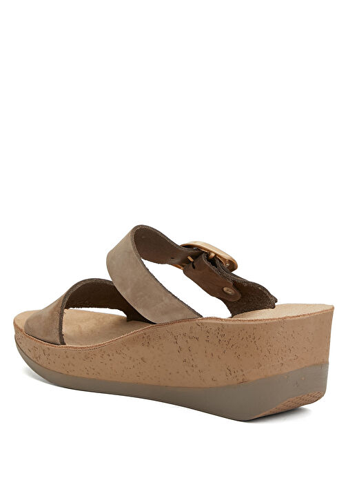 Vizon Kadın Deri Terlik - Görsel 4