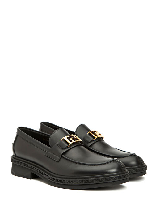 Siyah Erkek Deri Loafer - Görsel 3